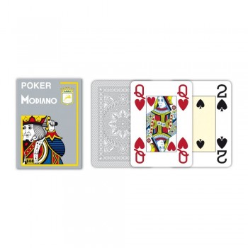 Poker žaidimo kortos (pilkos) Modiano